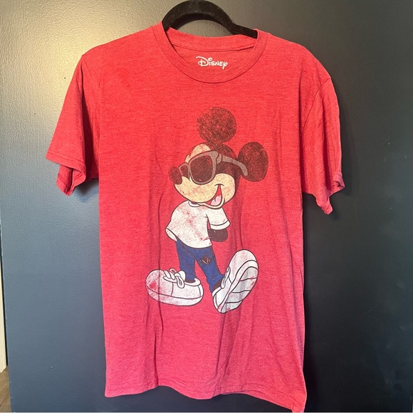 Disney Other - Disney Men Red Tee with Cool Mickey Mouse Graphic T-shirt